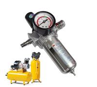 Régulateur de filtre à air - Kit régulateur de filtre pneumatique avec huile et séparateur d'eau - Pièces de rechange - Séparateur de filtration pour pulvérisateur, industrie, automobile, sablage