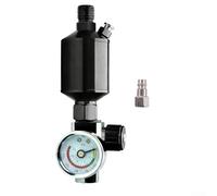 Régulateur de filtre à air noir avec connecteur pivotant à 360° et manomètre 0-140 PSI pour outils pneumatiques et réparations automobiles