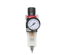 Régulateur de filtre à air pneumatique AFR2000 G1/4 avec manomètre, vanne de régulation de débit, purge du compresseur d'air et régulateur de vitesse(AFR2000-PC 4mm)