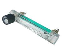régulateur de gaz de débitmètre d'air, Débitmètre d'oxygène de gaz à panneau acrylique LZM-6T, 1-10L/min, vanne contrôle, tuyau 8mm, barbe 116mm