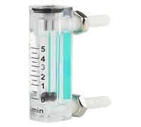 régulateur de gaz de débitmètre d'air, Débitmètre d'oxygène et de gaz, 1-10 LPM, précision 5%, rotamètre réglable en acrylique avec Valve(Lzq3 010lpm)