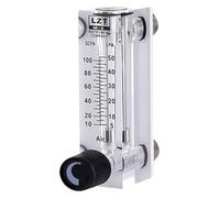 régulateur de gaz de débitmètre d'air, Rotamètre de débitmètre gaz et d'air à panneau carré LZT-6T 0.1-60 L/min(0.58l Per Min)