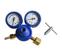 Régulateur de gaz de soudure, 1 réducteur de pression d'oxygène/acétylène/propane/argon avec manomètres antichoc, régulateur pour torches, laboratoires et fabrication (compteur d'oxygène)