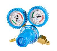 Régulateur de gaz en alliage d'aluminium pour oxygène, acétylène et propane - Manomètre résistant aux chocs, 18 x 15 x 8 cm, soudage et découpe industriels (compteur d'oxygène)