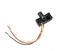 Régulateur de moteur électronique 12 V CC - Régulateur rotatif en continu pour ventilateur, pompe, lumière, chauffage, silencieux, économie d'énergie, réglable de 25 % à 100 % - Compact - Noir