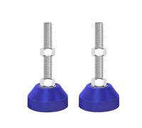 Régulateur De Patins pour Meubles, Patins Réglables en Nylon Bleu Et Acier Inoxydable, Patins De Soutien, Adaptés À Différents Équipements Et Scénarios (D40*M6*100mm,2PCS)