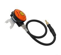 Régulateur de plongée en polycarbonate + ABS avec tuyau de narguilé et pieuvre pour une utilisation robuste Pression de 145 PSI (jaune)