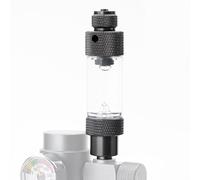 Régulateur de pour Aquarium - Diffuseur de et Compteur de Bulles - Accessoire de Pompe à air d'aquarium - Système de résolution en Plastique avec gobelet à Ventouse - Extracteur de gaz pour