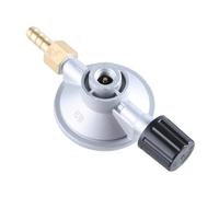Régulateur de pression 50/37 mbar - Débit réglable - Régulateur de propane basse pression - Adaptateur pour réservoirs de camping - Pour barbecue de camping - Connexion au propane