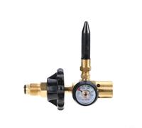 Régulateur de pression à l'hélium en laiton avec filetage CGA580 et G5/8, pression d'entrée 1-200 bar, pression de sortie 1 MPa, débit 20 m³/h, pour remplissage de bouteilles d'hélium, jaune (A)