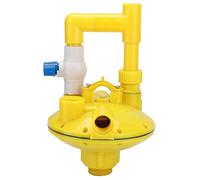 Régulateur de Pression d'abreuvoir Simple, vanne de régulation de Pression d'eau, Accessoires de Ferme de poulailler de Poulets d'élevage durables Stables et fiables,(Round Tube)