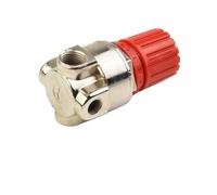Régulateur de pression d'air pour accessoires de compresseur d'air, soupape de commande à 4 trous avec haute précision, structure de piston en acier, rouge et noir, 7 x 4 x 4 cm