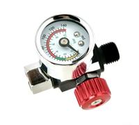 Régulateur de pression d'air réglable pour contrôle de pulvérisation avec manomètre, plage de 0 140 psi, bouton de réglage de verrouillage, compatible avec les équipements de pulvérisation