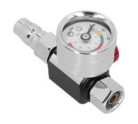 Régulateur de Pression D'air Valve Pistolet à Peinture Régulateur de Pression D'air avec Manomètre pour Pistolets Pulvérisateurs et Outils Pneumatiques