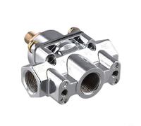 Régulateur de pression de carburant chromé pour carburateurs Holley Construction en alliage de zinc Pièce de rechange OEM 12-803 Régulateur modifiable à haut débit pour systèmes de carburant carburés