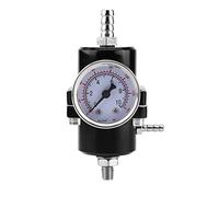 Régulateur de Pression de Carburant Réglable Universel 0-140 PSI, Jauge de Pression incluse, Kit en Alliage d'Aluminium avec Tuyaux et Accessoires pour Moteur à Essence