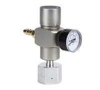 Régulateur de pression de CO2, 2 en 1 Mini régulateur de gaz CO2 Manomètre de soude avec adaptateur 3/8in à TR21.4