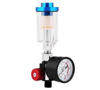 Régulateur de Pression de Compresseur d'Air 1/4 Pistolet de Pulvérisation Pneumatique Manomètre de Régulateur de Pression d'Air Filtre de Séparateur d'Huile en Ligne