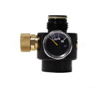 Régulateur de pression de dioxyde de carbone avec manomètre 300 PSI Filetage G1/2-14 pour aquarium, homebrew et laboratoire Design compact en métal