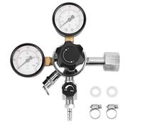 Régulateur de Pression de Fût, Régulateur de Co2 Bière, Double Manomètre W21.8 Réducteur de Pression pour Distributeurs Brassage de Bière Tireuse à Bière