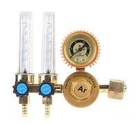 Régulateur de pression de gaz argon, accessoire de soudage, 0,25 MPa, double jauge, construction en cuivre pur forgé avec précision pour le soudage à l'arc à l'argon, la coupe,