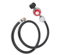 Régulateur de pression de propane - Connecteur de tuyau réglable avec jauge - Convient pour la maison et le commerce