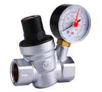 Régulateur de pression d'eau du robinet en laiton robuste DN15 DN20 avec manomètre, vannes de contrôle de pression industrielles, usage quotidien, régulateur de pression d'eau