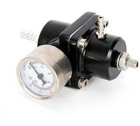 Régulateur de Pression D'essence Universel,Régulateur de Pression de Carburant Set 0-140psi Réglable Vanne de Régulation de Pression de Carburant avec Manomètre