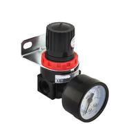 Régulateur de pression for compresseur d'air pneumatique AR2000 avec filetage 1/4'' BSP et raccords 4 mm, 6 mm, 8 mm, 10 mm et 2 mm(AR2000 w PC10mm,1 Pcs)