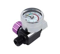 Régulateur de Pression Pneumatique Kit régulateur de pression d'air 1/4" avec manomètre for pistolets pulvérisateurs et outils pneumatiques(Purple)