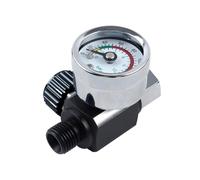 Régulateur de Pression Pneumatique Kit régulateur de pression d'air 1/4" avec manomètre for pistolets pulvérisateurs et outils pneumatiques(Black)