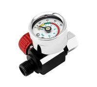 Régulateur de Pression Pneumatique Régulateur de pression d'air G1/4 avec manomètre, contrôleur d'admission arrière for pistolet pulvérisation pneumatique for peinture automobile, outils industriels