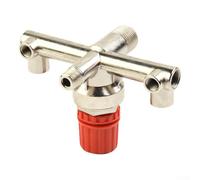 Régulateur de pression pour compresseur d'air avec double sortie, interrupteur en alliage de zinc pour compresseurs d'air à piston, 16,5 x 8,5 cm