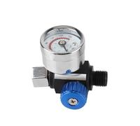 Régulateur de pression pour pistolets à peinture avec manomètre - Contrôle d'air réglable pour des performances optimales(Blue-connector)