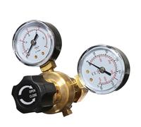 Régulateur de pression Réducteur Argon CO2 Soudure Bouteille de gaz MIG TIG Vanne de contrôle de débit W21,8 filetage 1/4