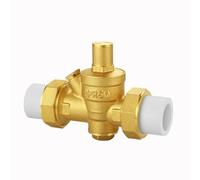 Régulateur de pression Réducteur de pression, Réducteur de pression en laiton PPR for chauffe-eau et purificateur d'eau, jauge de tuyaux de 20 à 50 mm, option(Ppr20,Valve With Gauge)