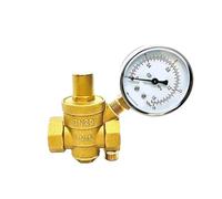 Régulateur de pression Réducteur de pression, Réducteur de pression réglable en laiton, filetage femelle, plusieurs tailles, option de jauge(DN40(G1/2”),Valve With Gauge)