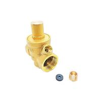 Régulateur de pression Réducteur de pression, Réducteur de pression réglable en laiton, filetage femelle, plusieurs tailles, option de jauge(DN32(G1/4”),Valve Without Gauge)