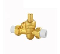 Régulateur de pression Réducteur de pression, Vanne de réduction de pression réglable en laiton PPR for thermofusible, plusieurs tailles disponibles, option de jauge(Ppr50,Valve Without Gauge)