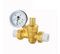 Régulateur de pression Réducteur de pression, Vanne de réduction de pression réglable en laiton PPR for thermofusible, plusieurs tailles disponibles, option de jauge(Ppr40,Valve With Gauge)