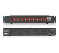 Pyle Multiprise Parafoudre 6 Prises Rack 48 cm 1U - Bloc PDU Électrique 15A, Châssis Acier, Câble 1,8 m, Disjoncteur - Protection Équipements Audio/Vidéo et Informatique