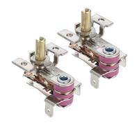 Régulateur de Température 16 A 250 V pour Radiateur Électrique, 2 Pièces | Cuivre Argenté, Protection la Surchauffe, Accessoires de Chauffage Électrique Couleur Aléatoire Plusieurs styles