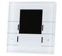 Régulateur de température ambiante en Verre Smart, Noir - Thermostat d'ambiance pour système Bus