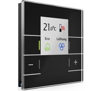 Régulateur de température ambiante KNX en verre Smart avec écran couleur,noir