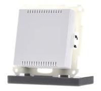 Régulateur de température ambiante KNX, simple, UP, blanc pur brillant -