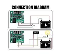 RéGulateur de TempéRature de Thermostat NuméRique LED W1209 12 V, Carte de Module de Commutateur de ContrôLe de TempéRature de -50 à 110 C avec