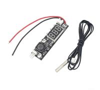 Régulateur de température du ventilateur 12 V CC avec affichage numérique, capacité de 0,2 à 2 A, disposition PCB 70 x 19 x 11 mm, compatible avec sonde à anneau d'air liquide (cylindres)