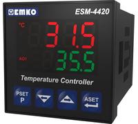 Régulateur de température Emko ESM-4420 2 points, P, PI, PD, PID J, K, R, S, T, Pt100 -200 à 1700 °C Relais 5 A, SSR (L x l x H)