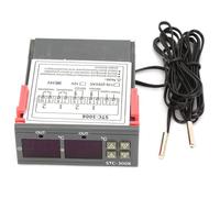 Régulateur de Température Numérique -3008 Thermostat avec Double Sonde pour Réfrigérateur, Serre et Aquarium(24V)