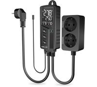 Régulateur de température numérique Elitech STC-1000WiFi - Chauffage Refroidissement - Noir - Objet connecté